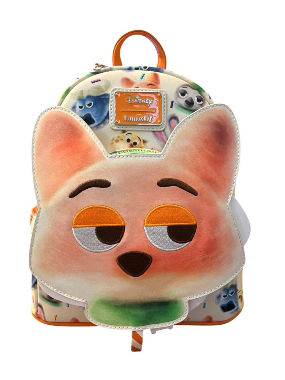 Loungefly Zootopia 2 Nick Wilde Cotton Candy Cosplay Fox Mini Backpack NWT